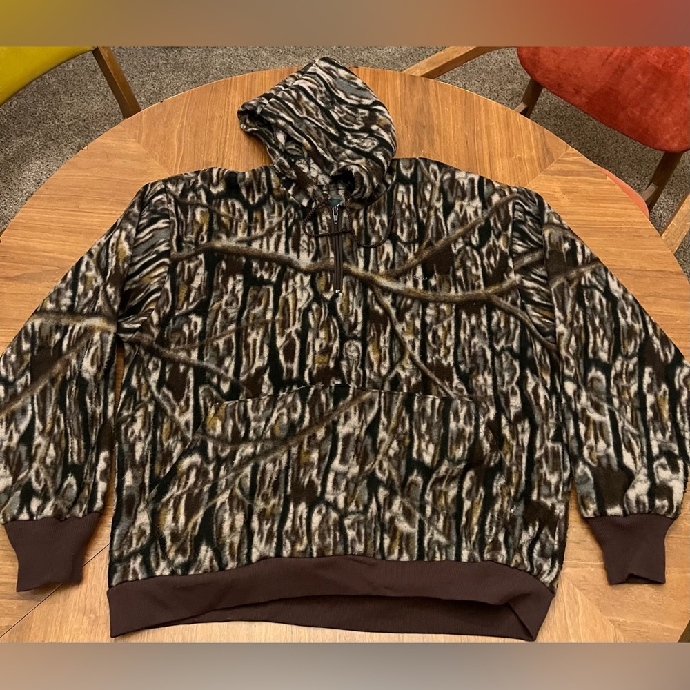 Vintage Cabela’s Camo Fleece Hoodie MADE IN USA